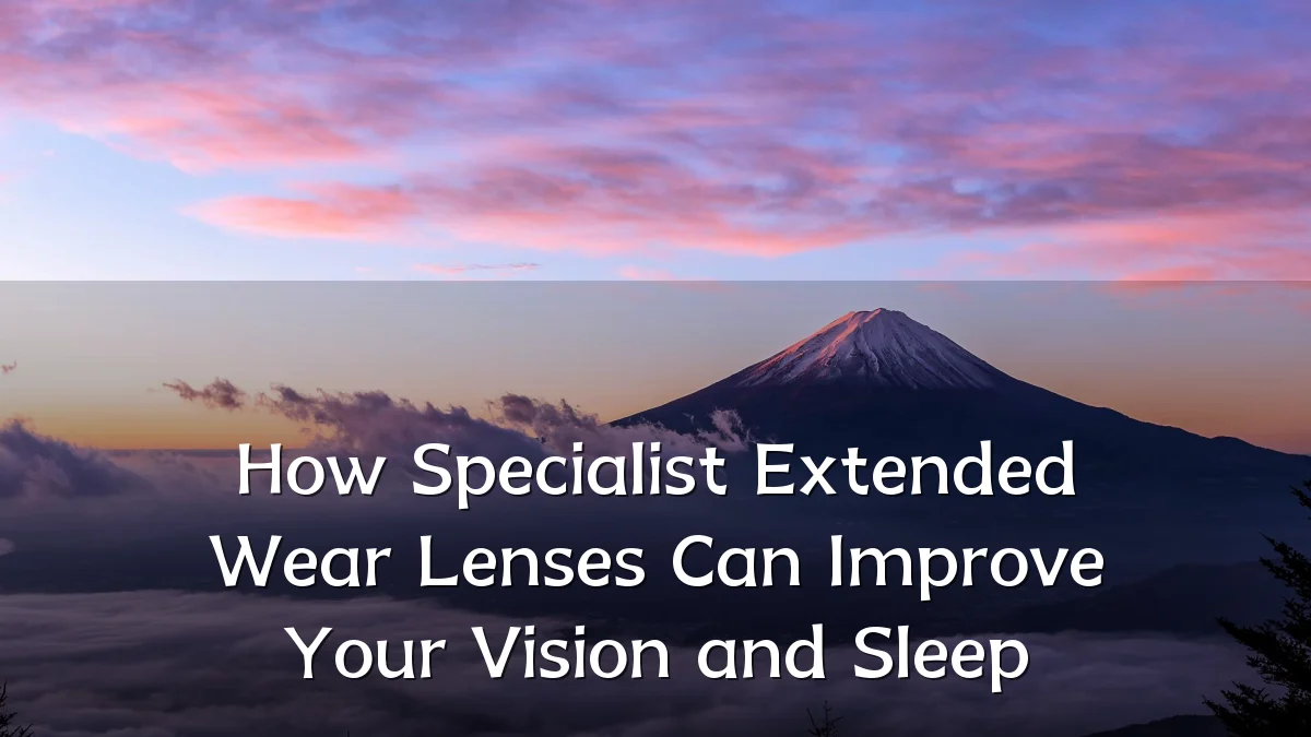 How Specialist Extended Wear Lenses Can Improve Your Vision and Sleep