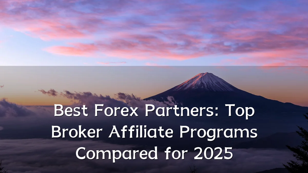 Best Forex Partners: Top Broker Affiliate Programs Compared for 2025