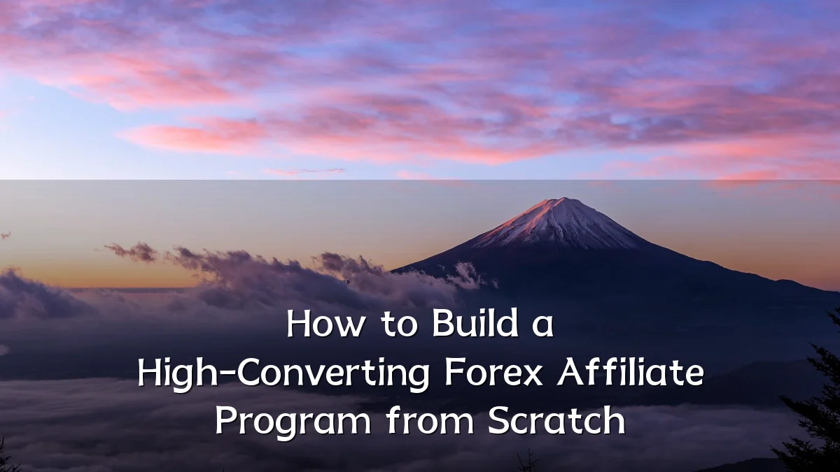 How to Build a High-Converting Forex Affiliate Program from Scratch