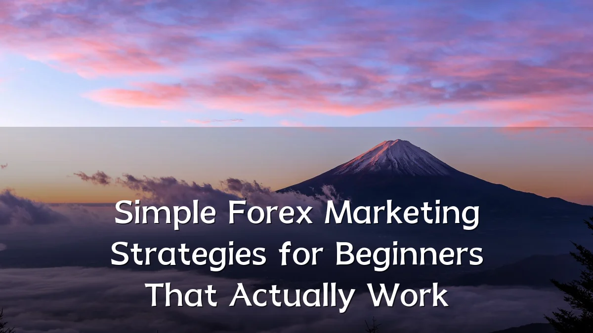 Simple Forex Marketing Strategies for Beginners That Actually Work