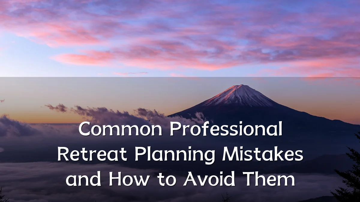 Common Professional Retreat Planning Mistakes and How to Avoid Them