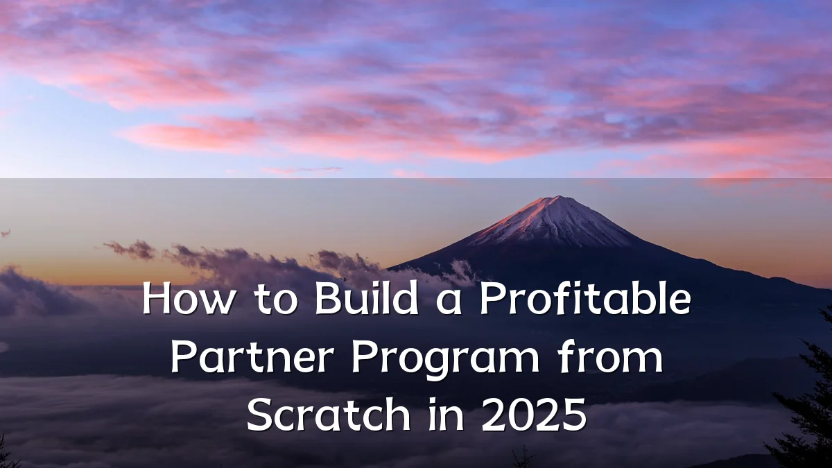 How to Build a Profitable Partner Program from Scratch in 2025