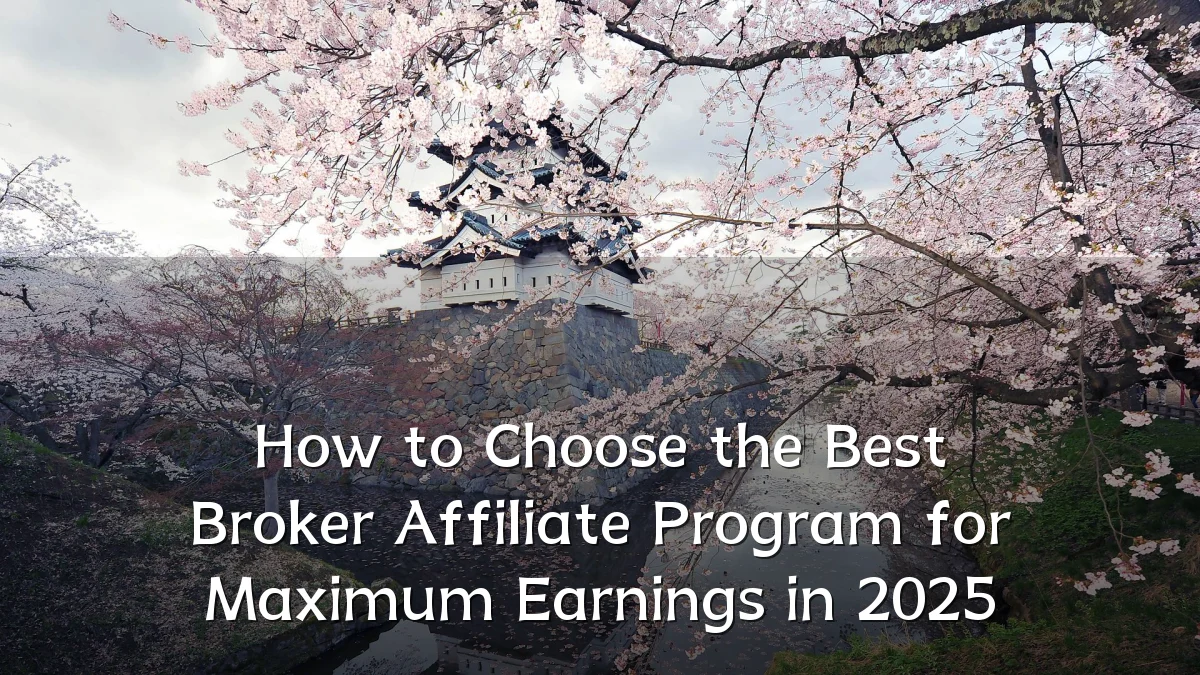 How to Choose the Best Broker Affiliate Program for Maximum Earnings in 2025