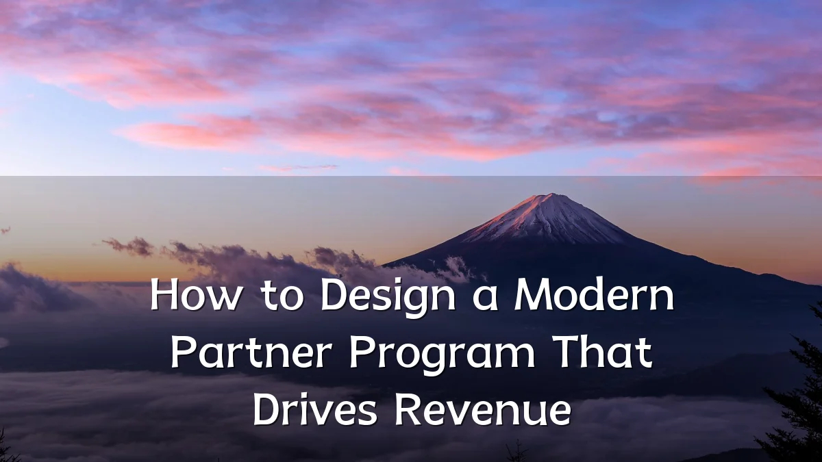 How to Design a Modern Partner Program That Drives Revenue