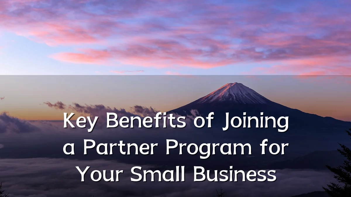 Key Benefits of Joining a Partner Program for Your Small Business