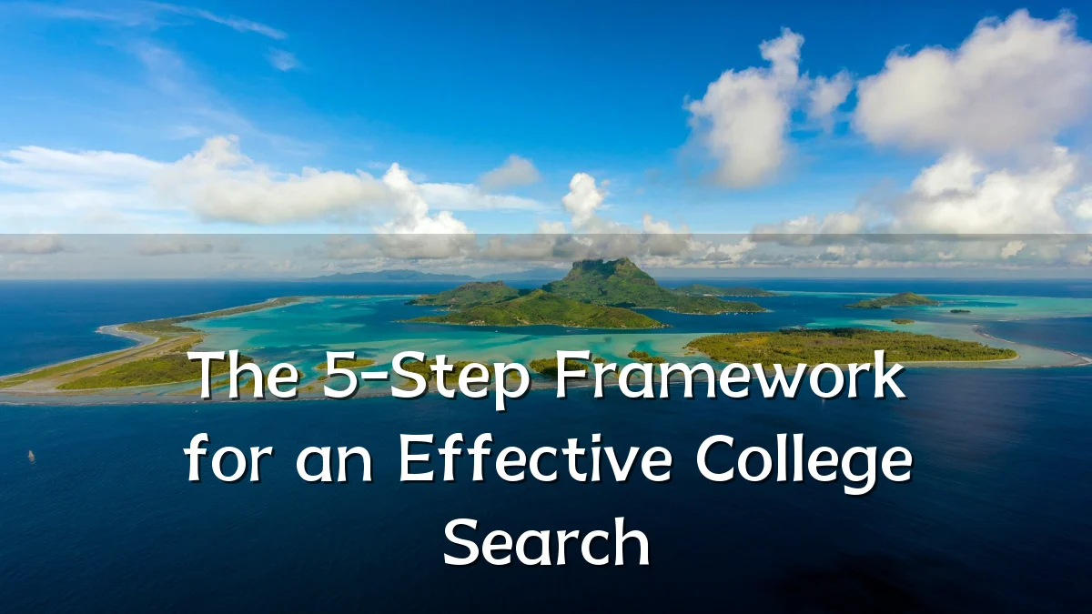 The 5-Step Framework for an Effective College Search