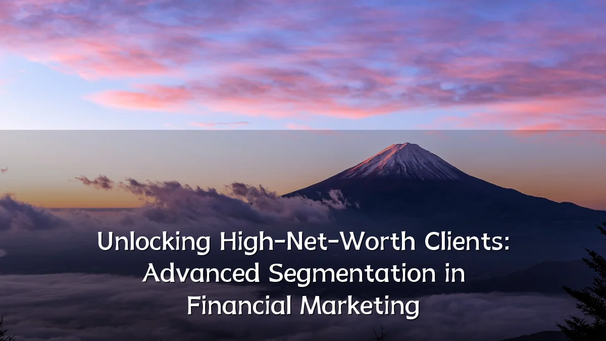 Unlocking High-Net-Worth Clients: Advanced Segmentation in Financial Marketing