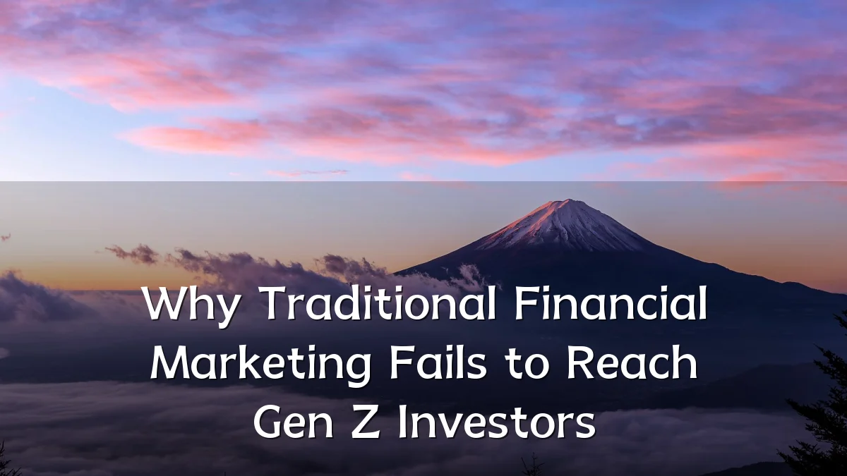 Why Traditional Financial Marketing Fails to Reach Gen Z Investors