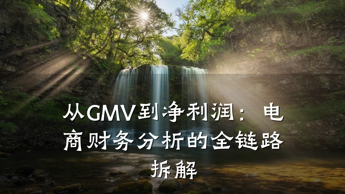 从GMV到净利润:电商财务分析的全链路拆解