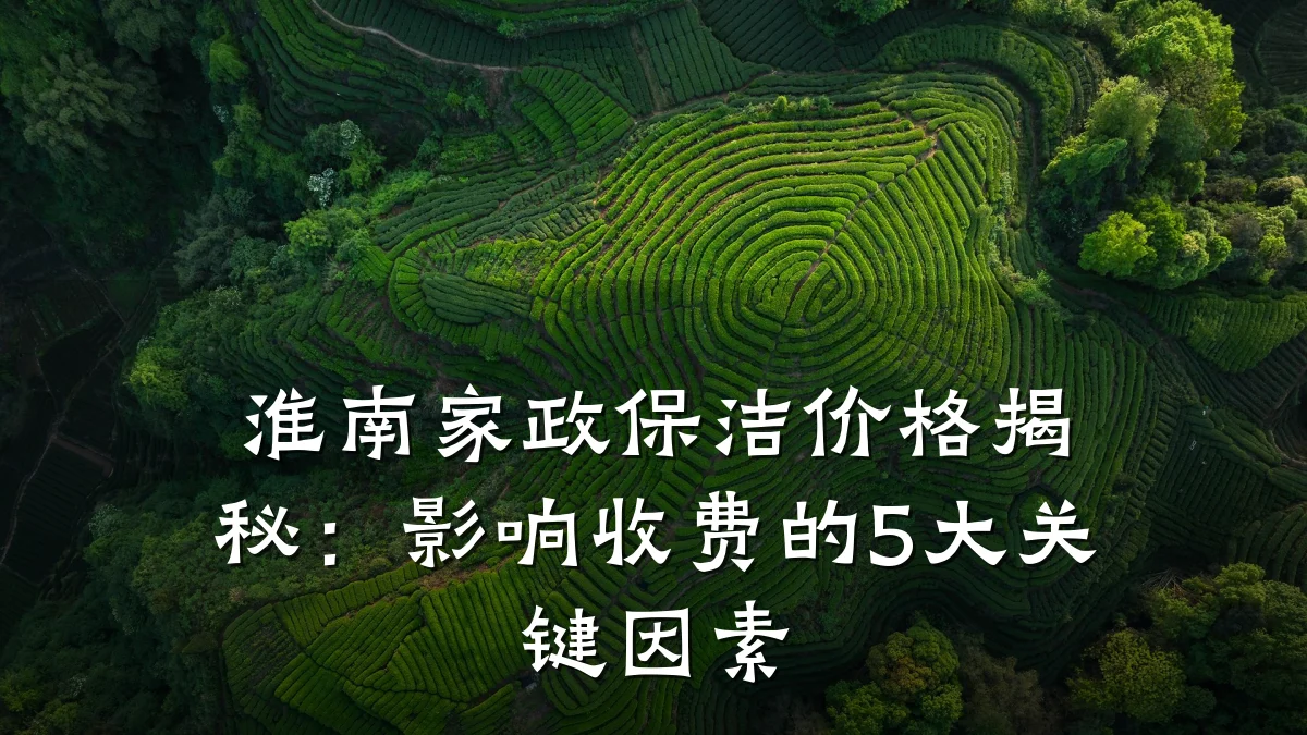 淮南家政保洁价格揭秘：影响收费的5大关键因素