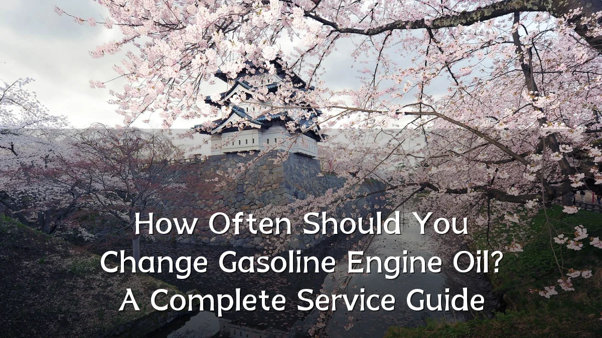 How Often Should You Change Gasoline Engine Oil? A Complete Service Guide
